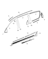 2017 Chrysler Pacifica Door Moldings Diagram - 68228015AC