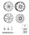 Ram C/V Spare Wheel Diagram - 4726149AA