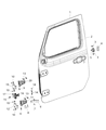 Jeep Wrangler Door Check Diagram - 55397400AD