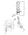 Ram Piston Ring Set Diagram - 68005323AA