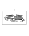 Dodge Durango Grille Diagram - 57010709AH