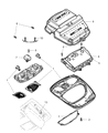 Dodge Magnum Dome Light Diagram - 1AR29BD1AA