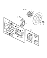2020 Dodge Charger Brake Caliper Bracket Diagram - 68245123AB