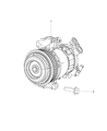 Jeep Renegade A/C Compressor Diagram - 68245074AA