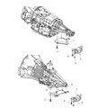 2004 Dodge Ram 1500 Transmission Mount Diagram - 52021320AB