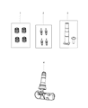 Jeep Cherokee TPMS Sensor Diagram - 68324961AB