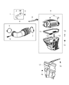 Dodge Challenger Air Filter Diagram - 68322213AA