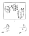 2009 Dodge Ram 4500 Power Steering Pump Diagram - 52855628AD