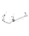 Chrysler 200 Sway Bar Bushing Diagram - 5272590AC