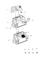 Jeep Compass Dome Light Diagram - 68334655AA
