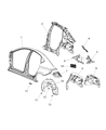 Dodge Dart Wheelhouse Diagram - 68082836AG