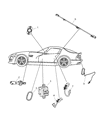 Dodge Viper Brake Fluid Level Sensor Diagram - 5093251AA