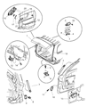 Dodge Durango Tailgate Lock Diagram - 55362041AA