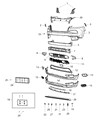 Jeep Cherokee Bumper Diagram - 68232194AC