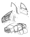 Dodge Stratus Door Seal Diagram - 4878996AC