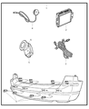 Jeep Grand Cherokee Parking Assist Distance Sensor Diagram - 82208246AB