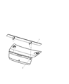 2010 Dodge Charger Spoiler Diagram - 1BU14TZZAC