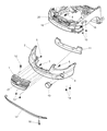 Chrysler Sebring Grille Diagram - 5288605AB