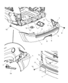 2005 Jeep Grand Cherokee Bumper Diagram - 5159094AA