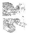 Dodge Magnum Engine Mount Bracket Diagram - 4578154AC