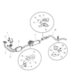 2002 Dodge Ram Wagon Exhaust Hanger Diagram - 52103063