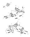 Dodge Dakota Engine Mount Diagram - 52020342AA