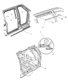 2004 Dodge Caravan Door Seal Diagram - 4894534AA