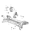Dodge Caliber Engine Mount Diagram - 68032586AF