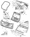 Jeep Trunk Lock Cylinder Diagram - 68000602AA
