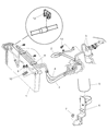 1998 Jeep Cherokee A/C Hose Diagram - 55036653AB