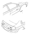 2003 Dodge Neon Emblem Diagram - 5029621AA