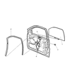 Jeep Liberty Window Run Diagram - 55235875AD