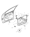 Chrysler Concorde Door Handle Diagram - 5102859AA