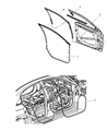Chrysler 200 Weather Strip Diagram - 5074561AF