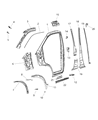Ram Radiator Support Diagram - 68194827AA