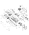 Chrysler 300 Center Console Base Diagram - 68270656AA