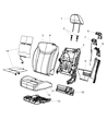 Chrysler 200 Seat Cushion Diagram - 68100269AA