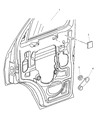 Dodge Ram Wagon Window Run Diagram - 55346671AE
