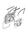 2008 Jeep Grand Cherokee Door Seal Diagram - 55394043AE