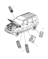 Dodge Nitro Power Window Switch Diagram - 4602533AB