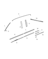 2018 Ram 3500 Door Moldings Diagram - 68365865AA