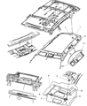 2006 Chrysler Pacifica Sun Visor Diagram - 1AZ43TL2AA