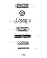 Jeep Wrangler Emblem Diagram - 68422350AA