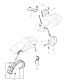 1998 Chrysler Sebring Wheelhouse Diagram - MR162884