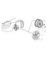 2002 Dodge Neon Wheel Cover Diagram - 4656191AB