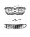 Chrysler Sebring Grille Diagram - 4805892AA