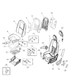 Dodge Sprinter 2500 Armrest Diagram - 1HE55R5YAA