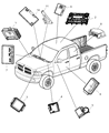 Dodge Ram 1500 Air Bag Control Module Diagram - 56043703AG