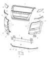 Ram ProMaster 3500 Front Cross-Member Diagram - 68191767AB
