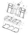 Dodge Challenger Armrest Diagram - 1ME401DVAA